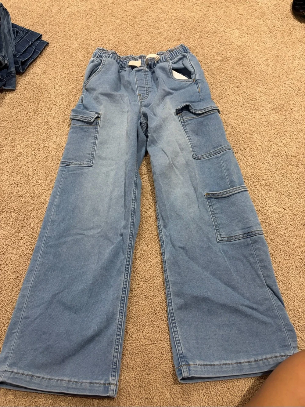 GAP Light Blue SuperSoft Wide-Leg Jeans